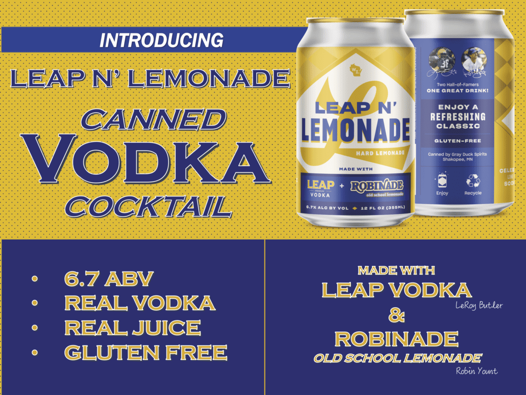 Hall of Famers Yount, Butler launch vodka lemonade collab